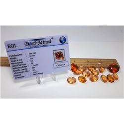 #13 - LOT OF 95 TCW CITRINE GEMSTONES WITH COA