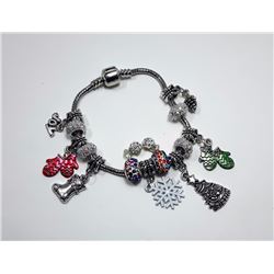 #22 - PANDORA STYLE CHRISTMAS THEME BRACELET