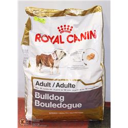 ROYAL CANIN ADULT BULLDOG DOG FOOD  30LBS APPROX.
