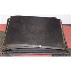 STACK OF RUBBER MATS