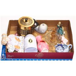 LOT OF UNIQUE VASES AND BONE CHINA, CRYSTAL