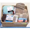 Image 1 : WICKER BASKET OF NEW REPACKAGED LINENS AND