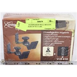 2 LOUDSPEAKER WALL MOUNTS   HOLDS UP TO 11 LBS.