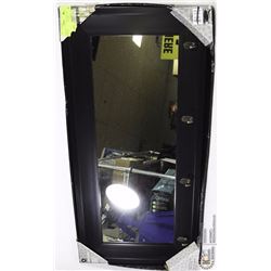 HOMETRENDS 4 HOOK PUB STYLE MIRROR,ESPRESSO COLOUR