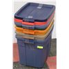 Image 1 : BUNDLE OF 4 RUBBERMAID ROUGHNECK