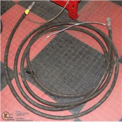 25' HYDRAULIC HOSE W/ QUICK COUPLER FITTINGS