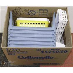 SET OF 6 STACKING STORAGE BASKETS & MORE.