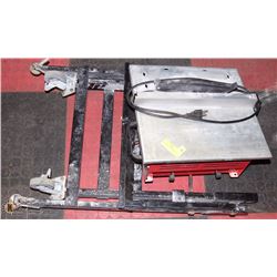 STAY SHARP TILE SAW AND STAND.