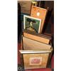 Image 1 : LOT OF ESTATE ASSORTED PICTURES INCL INSTRUMENT