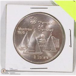 1976 MONTREAL OLYMPIC $5 - .925 SILVER COIN