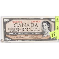 1954 CANADIAN $100.00 BILL