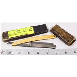 VINTAGE LUNA GERMAN STRAIGHT RAZOR WITH BOX