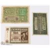 Image 1 : 3 GERMAN WWI -5000 MARKS 1922, 50 MARKS 1919,