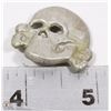 Image 1 : SKULL HAT TOTENKOPF PIN INSIGNIA  STAMPED 55 /??