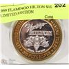 Image 1 : .999 FLAMINGO HILTON $10 COIN LIMITED EDITION