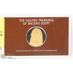 THE GOLD TREASURES OF EGYPT 24KARAT GOLD ON