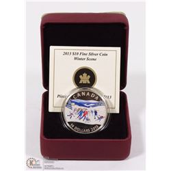 RCM 2013- $10 SILVER COIN WINTER SCENE