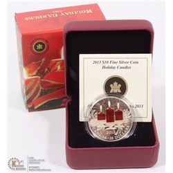 RCM 2013 -$10 SILVER COIN HOLIDAY CANDLES