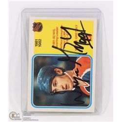 AUTOGRAPHED WAYNE GRETZKY 1982 OPC CARD