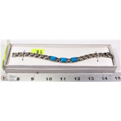 STAINLESS & TURQUOISE BRACELET