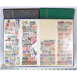 THREE ALBUMS OF CANADA AND WORLD VINTAGE STAMPS