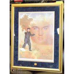 FRANKLIN MINT "ELVIS THE KING" ORIGINAL WORK BY