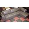 Image 1 : NEW GREY LEATHERETTE SECTIONAL