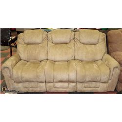 84" BROWN RECLINING SOFA