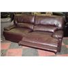 Image 3 : NEW ANDERSON WINE LEATHERETTE RECLINING 84"SOFA