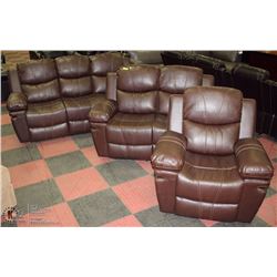 NEW NORWICH 3 PCS RECLINING SOFA SET ON CHOICE