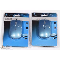 BOX OF 2 NEW OPTICAL MICE