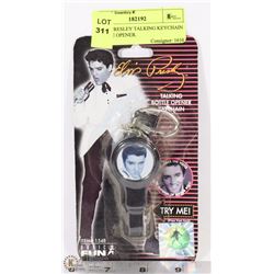 ELVIS PRESLEY TALKING KEYCHAIN BOTTLE OPENER.