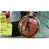 Image 2 : FRANKLIN MINT ELVIS PRESLEY POCKET WATCH W/ STAND.
