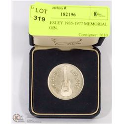 ELVIS PRESLEY 1935-1977 MEMORIAL CASED COIN.