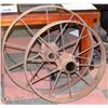 Image 1 : 2 ANTIQUE WAGON WHEELS