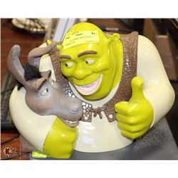 TALKING SHREK AND DONKEY COOKIE JAR