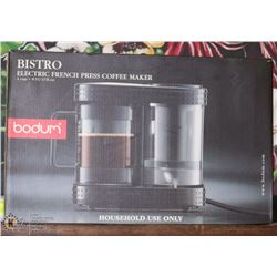 NEW BODUM BISTRO ELEC. FRENCH PRESS COFFEE