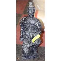 KNEELING ASIAN WARRIOR STATUE 13” HIGH
