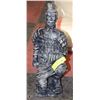Image 1 : KNEELING ASIAN WARRIOR STATUE 13” HIGH
