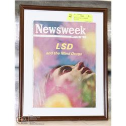 1966 LSD FRAMED NEWSWEEK MAGAZINE