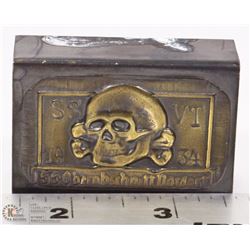 GERMAN TOTENKOPF MATCH HOLDER
