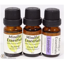LOT OF 3 NEW ASSORTED ESSENTIAL OILS!