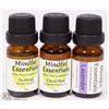 Image 1 : LOT OF 3 NEW ASSORTED ESSENTIAL OILS!