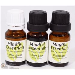 LOT OF 3 NEW ASSORTED ESSENTIAL OILS!
