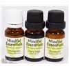 Image 1 : LOT OF 3 NEW ASSORTED ESSENTIAL OILS!