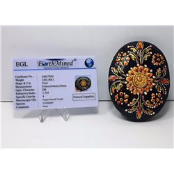 #11 - HUGE OVAL DECORATED NATURAL SAPPHIRE