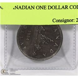 1984 CANADIAN ONE DOLLAR COIN.