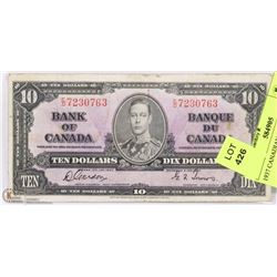 1937 CANADIAN $10 BILL