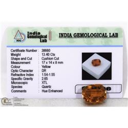 #6-YELLOW CITRINE LOOSE GEMSTONE 13.40CT