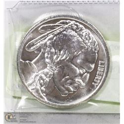 TROY OUNCE .999 SILVER BUFFALO COIN.
